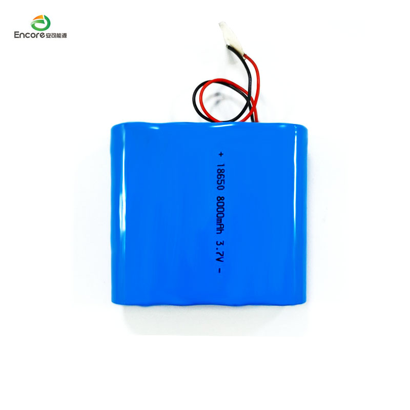 18650 8000mAh 3.7V Lithium Ion Battery Pack