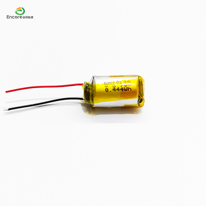 3.7v 120mah လီသီယမ်ပိုလီမာဘက်ထရီ