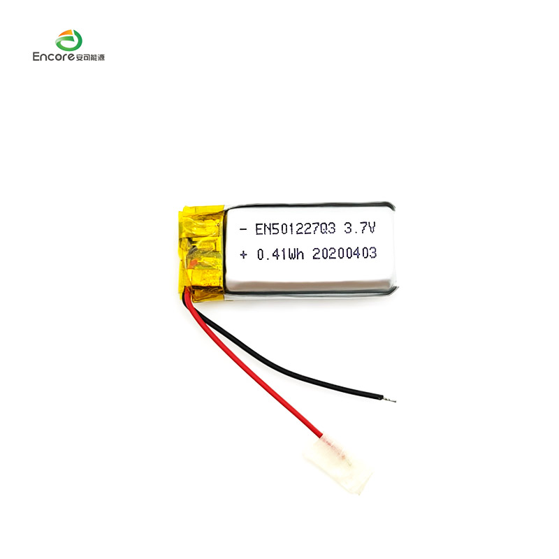 501227 3.7v 110mah Lithium Polymer ဘက်ထရီ