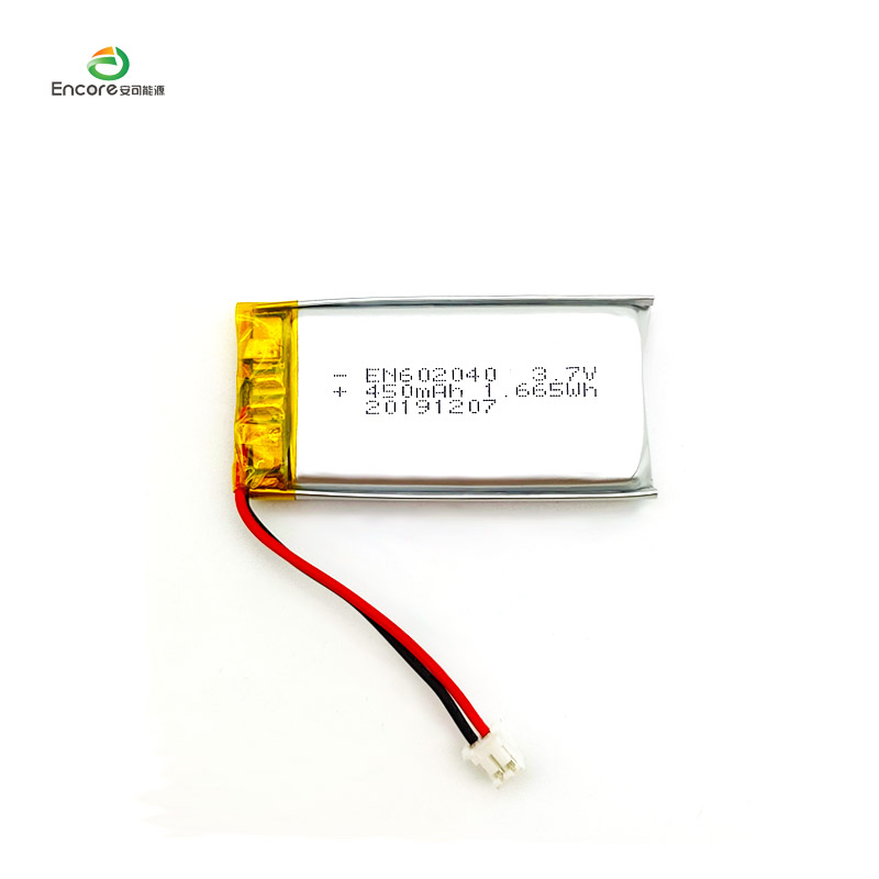 602040 3.7v 450mah Li Polymer ဘက်ထရီ