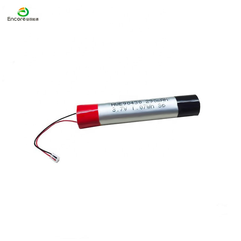 90430 290mAh သေးငယ်သော cylindrical ဘက်ထရီ