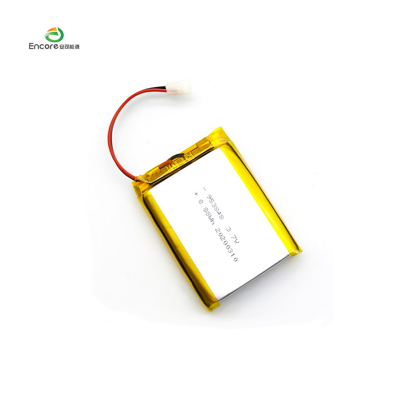 953848 2400mAh 3.7v အားပြန်သွင်းနိုင်သော lipo ဆဲလ်