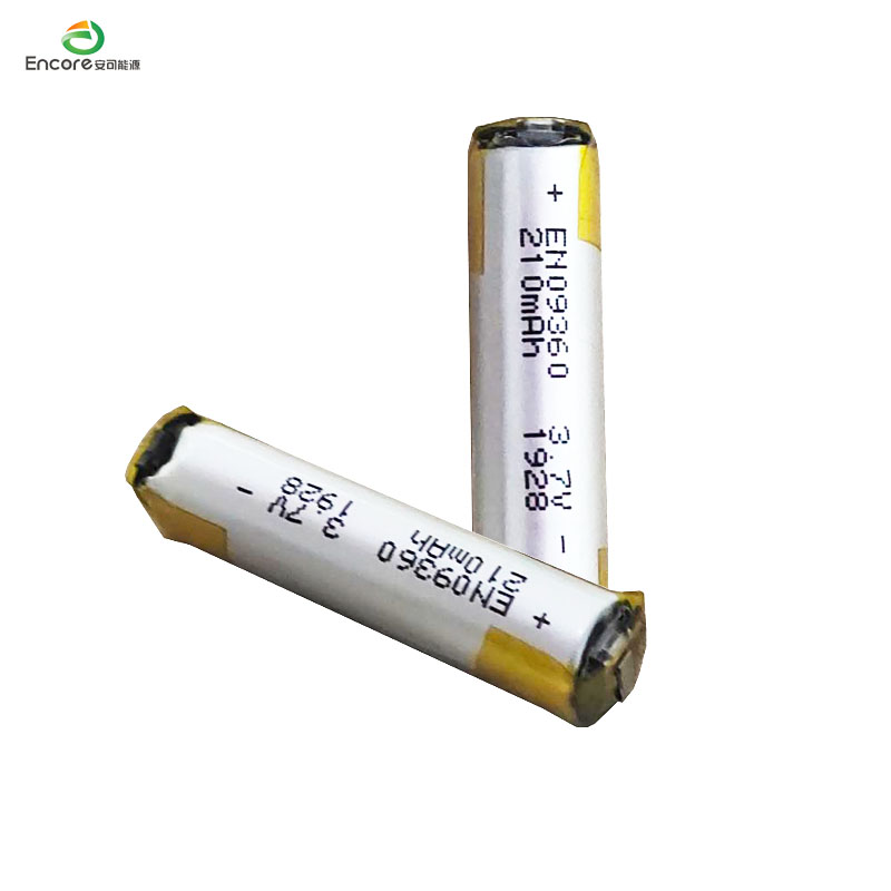 အားပြန်သွင်းနိုင်သော 3.7v 210mah ဘက်ထရီ